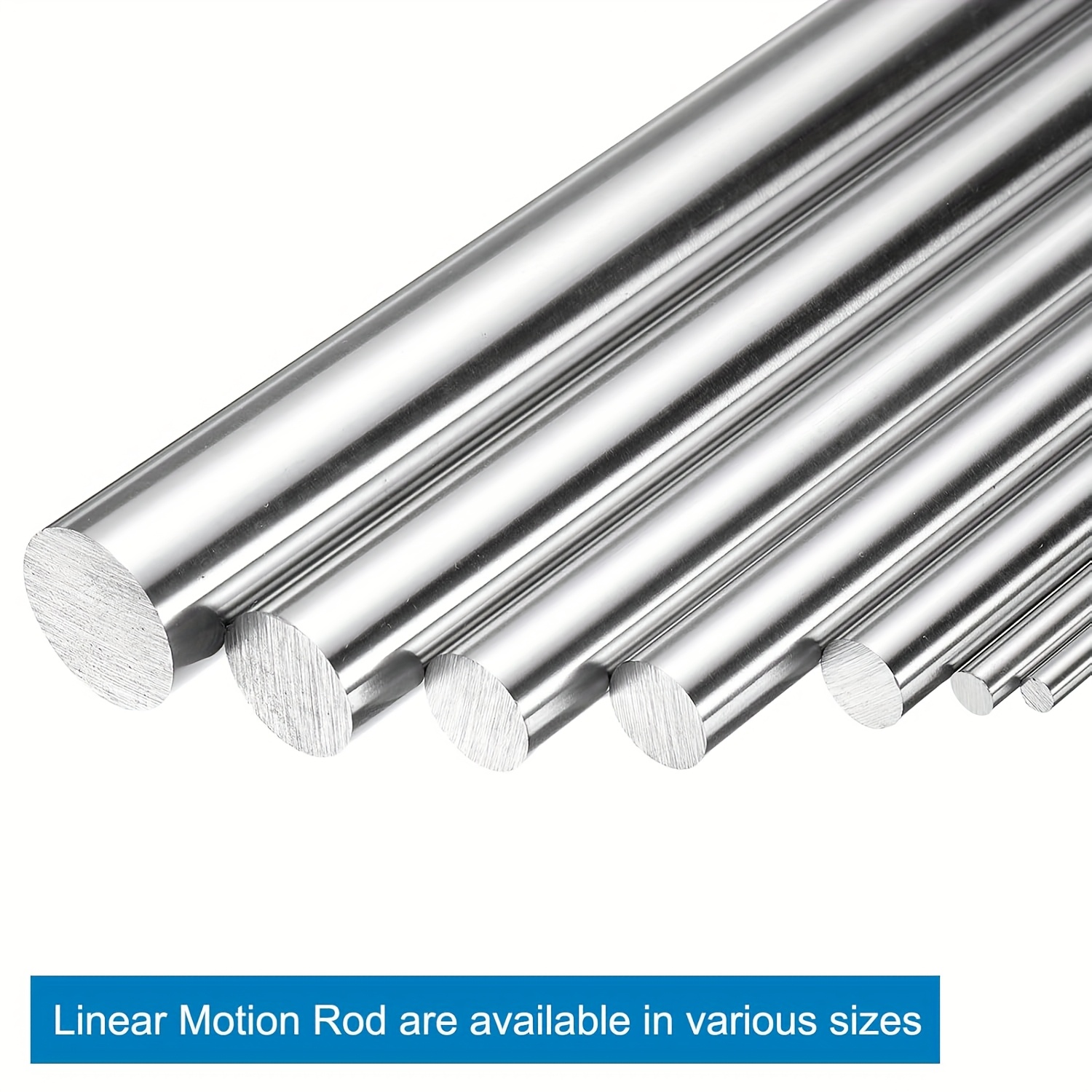 Linear Rod 8Mm - 2本セット、8mm径のリニアモーションロッド、硬化クロムメッキ仕上げ、3DプリンターやCNC機械用リニアモーションロッドシャフトガイド、メートル法、H8公差。