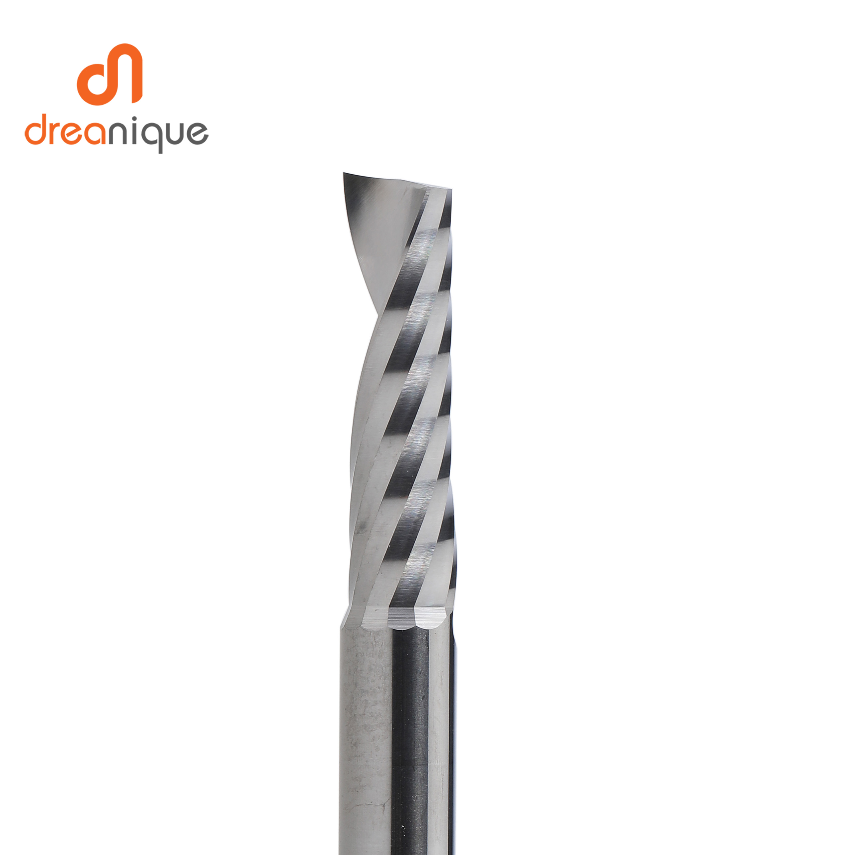 End Mill Set - 1個入り AAAAAグレードの単刃スパイラルエンドミル 3.175、4、6、8mmシャンク、アルミニウム加工用、3D彫刻・木工用、アクリル（ACM）切断用。