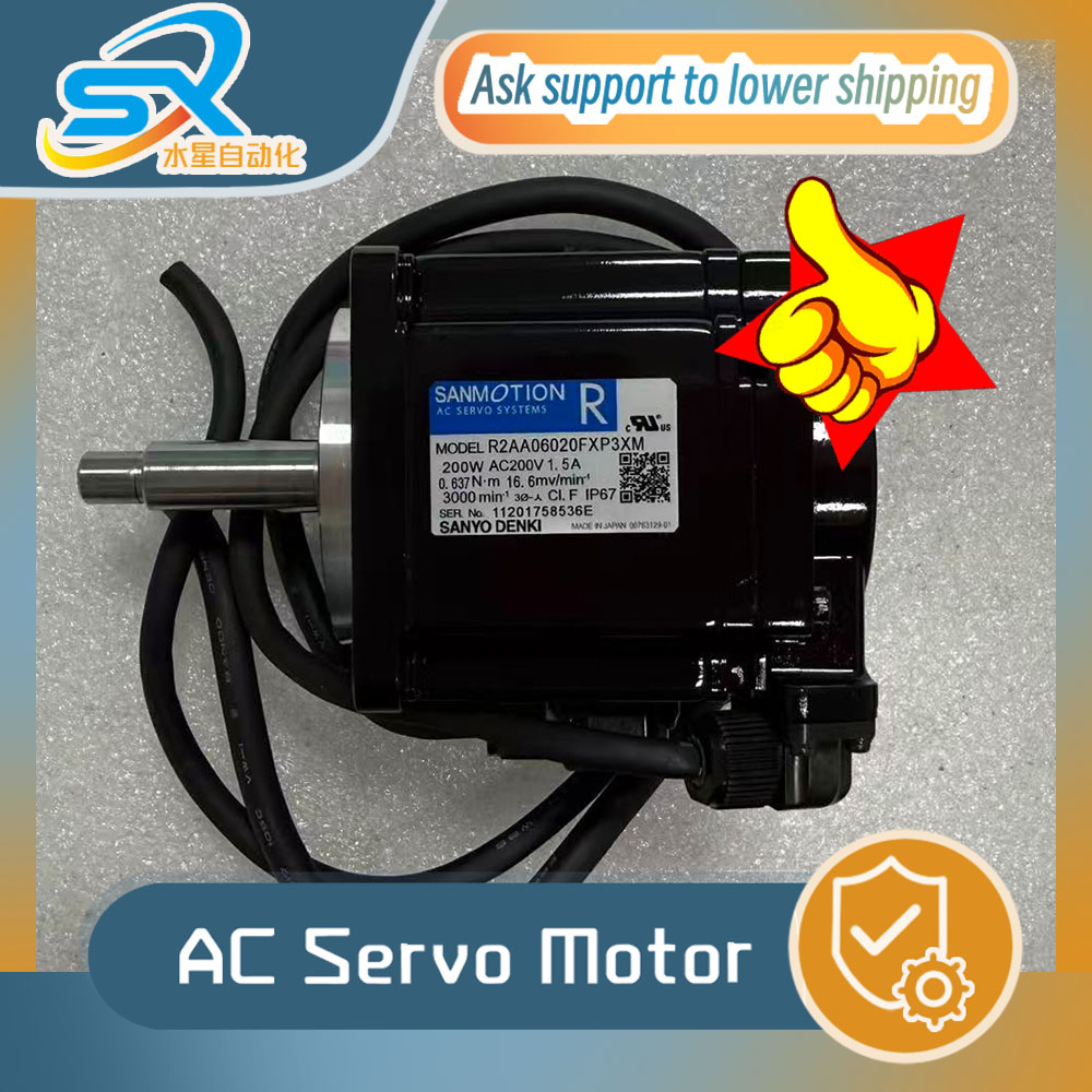 Servo Motor - 三洋サーボモーター R2AA06020FXP3XM 200w 1.5A 産業オートメーション用