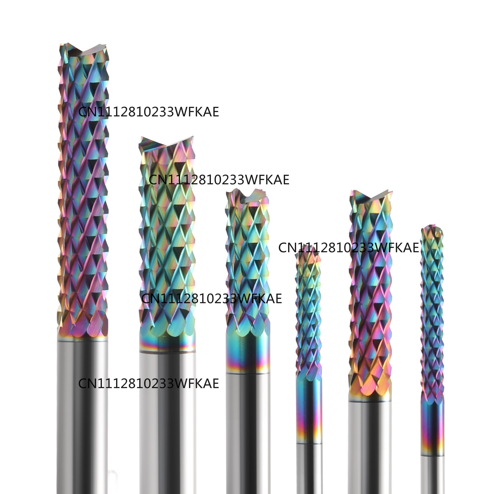End Mill - PCBコーンエンドミルフライスカッター 3.175mm 4mm 6mm 8mm DLCコーティング彫刻ルータービット