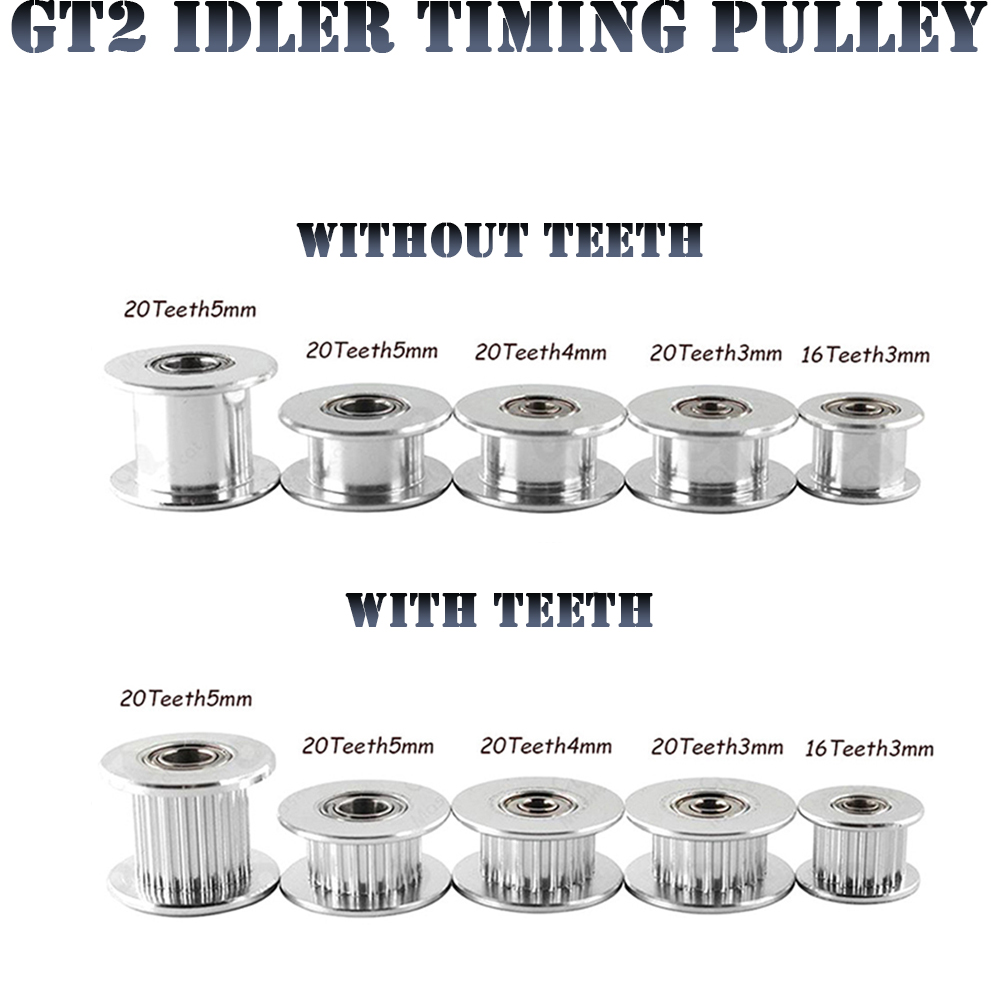 Gt2 Pulley - GT2 アイドラプーリー 20 歯 16 歯ホイールボア