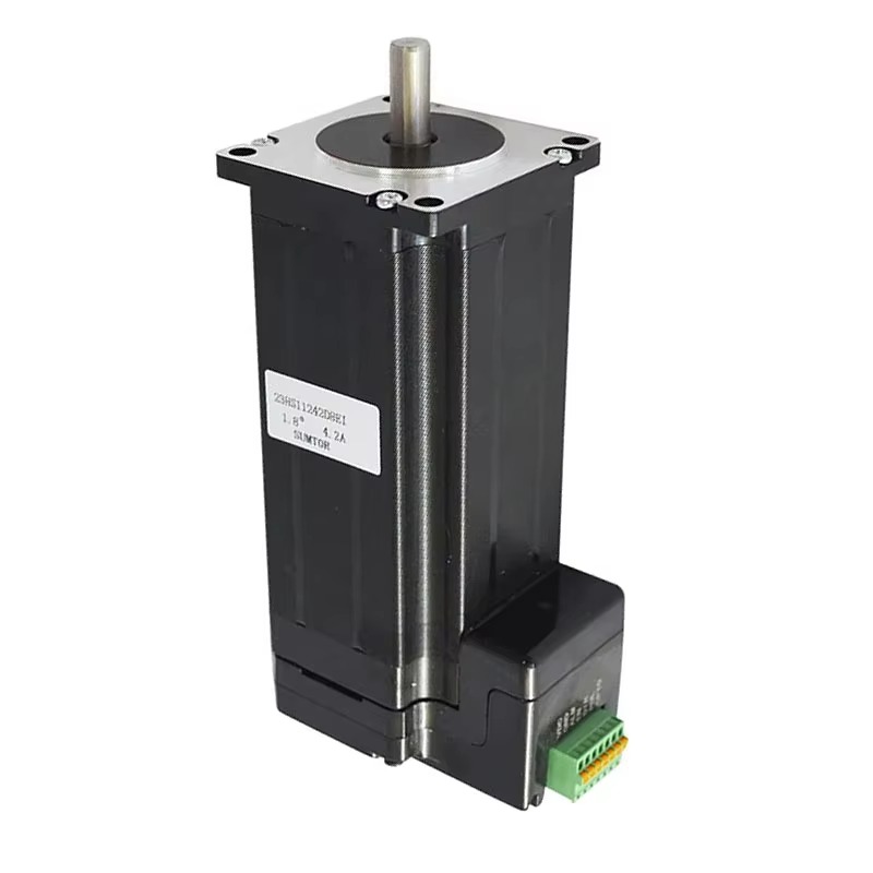 Nema23 Stepper - NEMA23 112mm 4.2A PLC制御 128インチ一体型ステッピングモーター（型番：57HS11242D8EI）