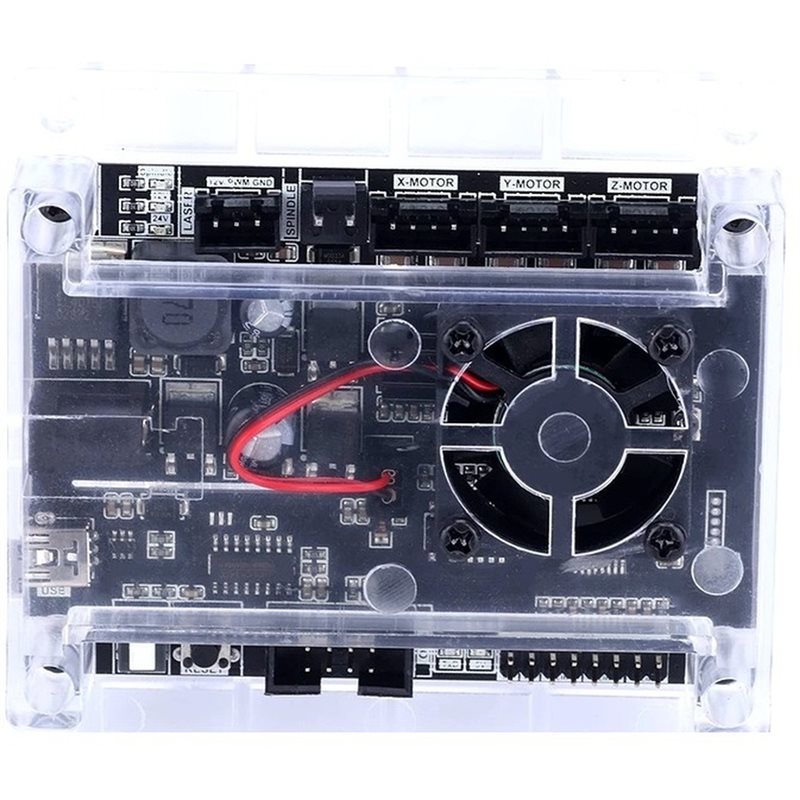 3018 Cnc - AAAF CNC彫刻機コントローラーボード、3軸、150W、3018-PRO/MAX CNCルーター用、オフライン/緊急停止/プローブ/リミットスイッチ対応