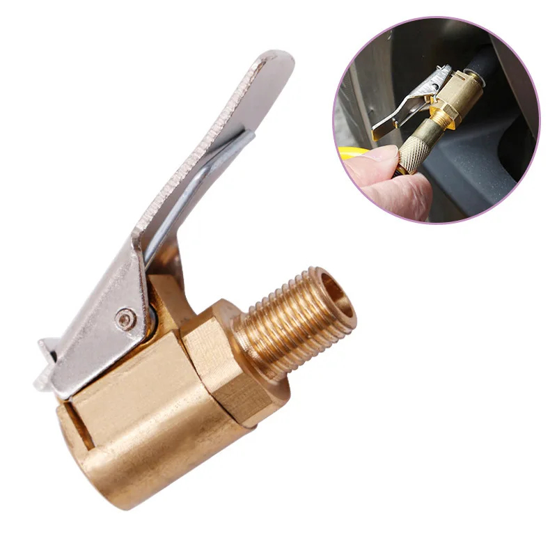 Coupling 8Mm - 1/2/4 個車のエアポンプスレッドノズルアダプター 8 ミリメートルタイヤホイールタイヤエアチャックインフレーターポンプバルブクリップクランプコネクタアダプター