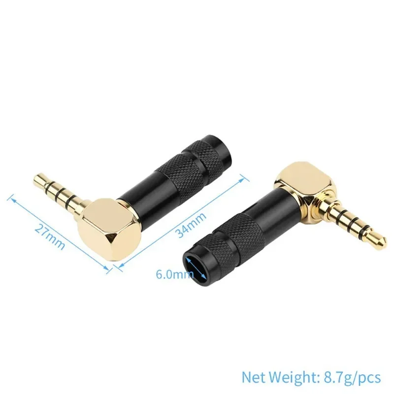 ジャック 3.5mm 90度 1/8インチ 3極 4極 3. - Coupling 8Mm のレビューと価格
