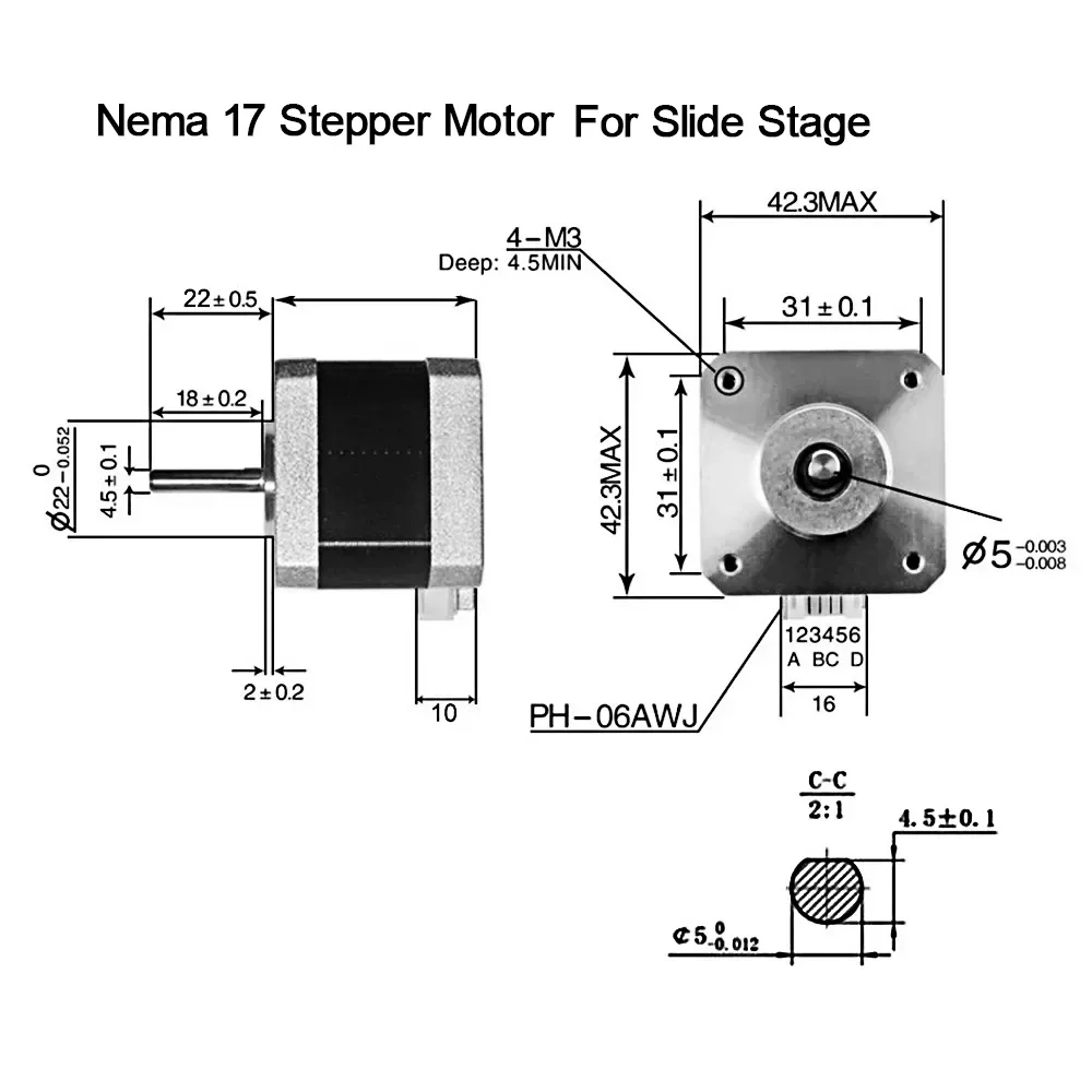 T タイプ スライド ステージ リニア ステージ Nema1 - Linear Rod 8Mm のレビューと価格
