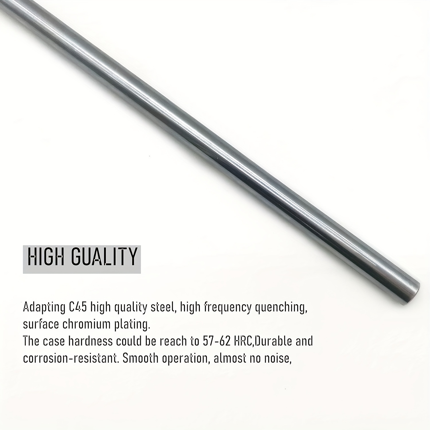 2本セット、8mm径のリニアモーションロッド、硬化クロムメッ - Linear Rod 8Mm のレビューと価格