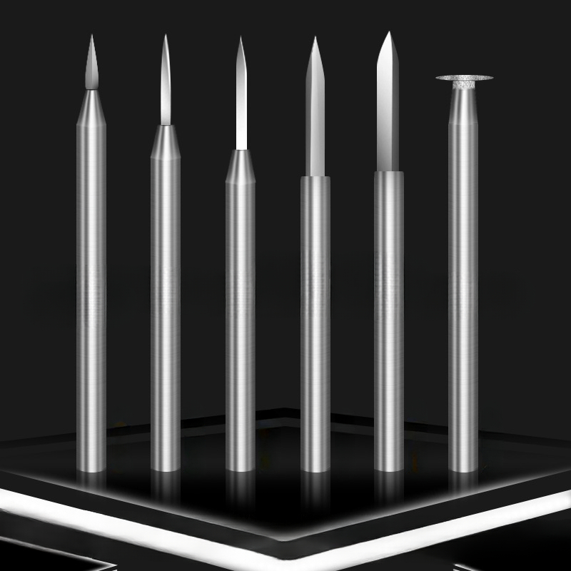 6ピース高硬度鋼彫刻カービングナイフセット剣型2.35/3. - End Mill Set のレビューと価格