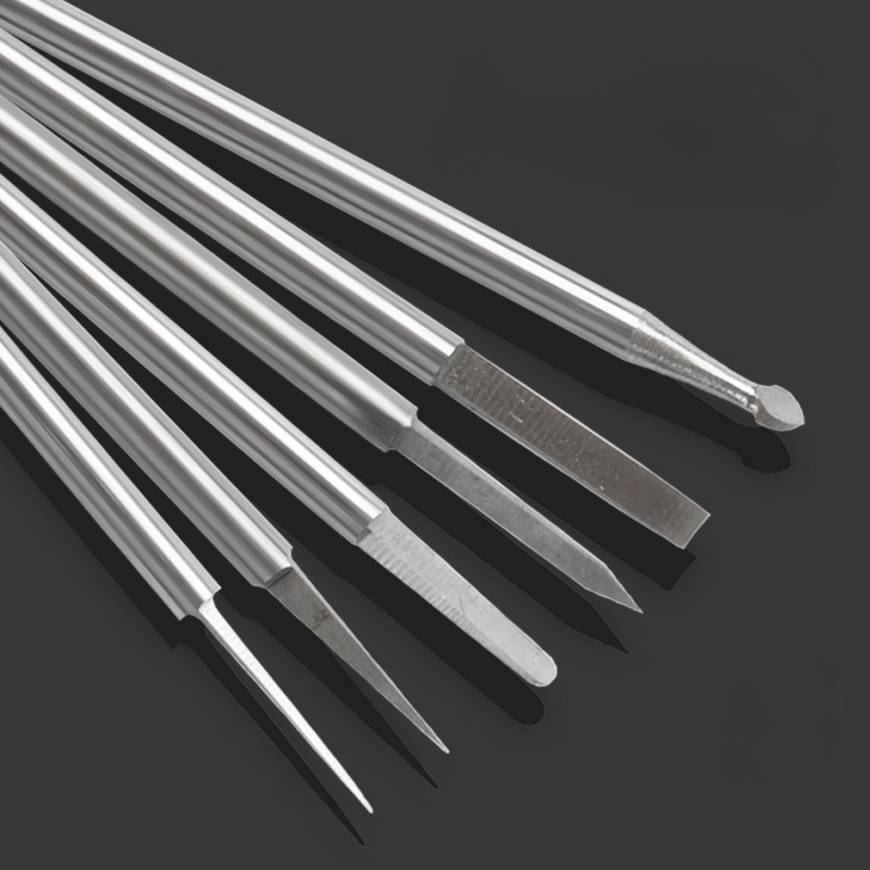 6ピース高硬度鋼彫刻カービングナイフセット剣型2.35/3. - End Mill Set のレビューと価格