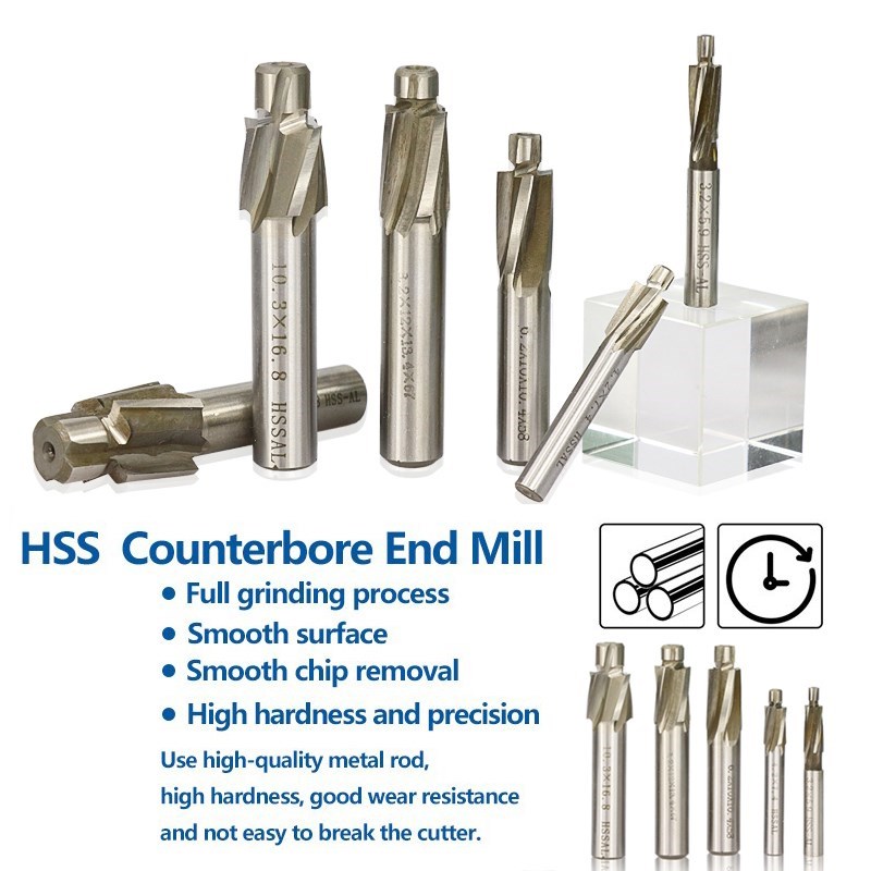 4フルートhssザグリエンドミルM3-M20パイロットスロッ - End Mill Set のレビューと価格