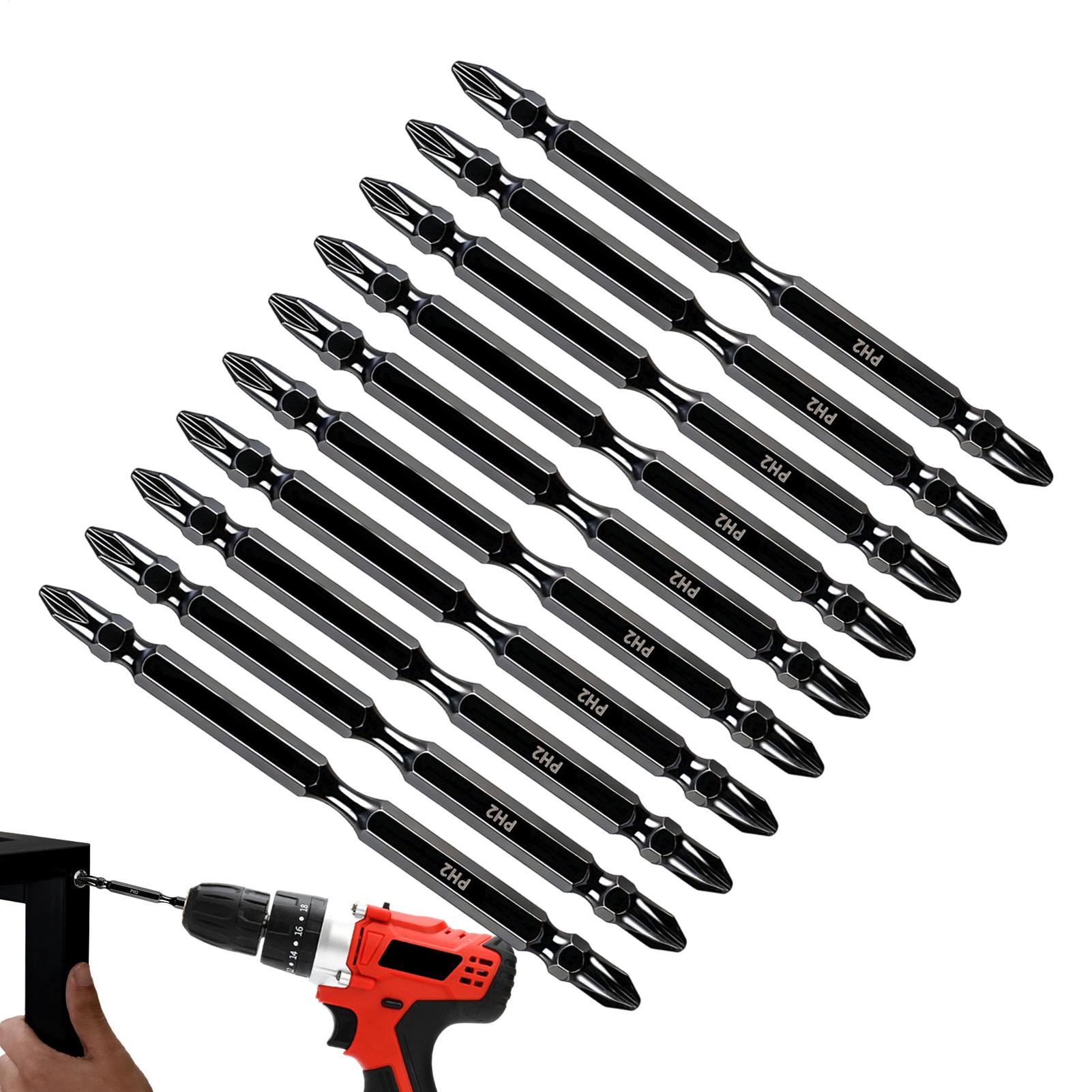 ドリル用磁気ビット両端フライス加工磁気ドライバーヘッドキット - End Mill Set のレビューと価格
