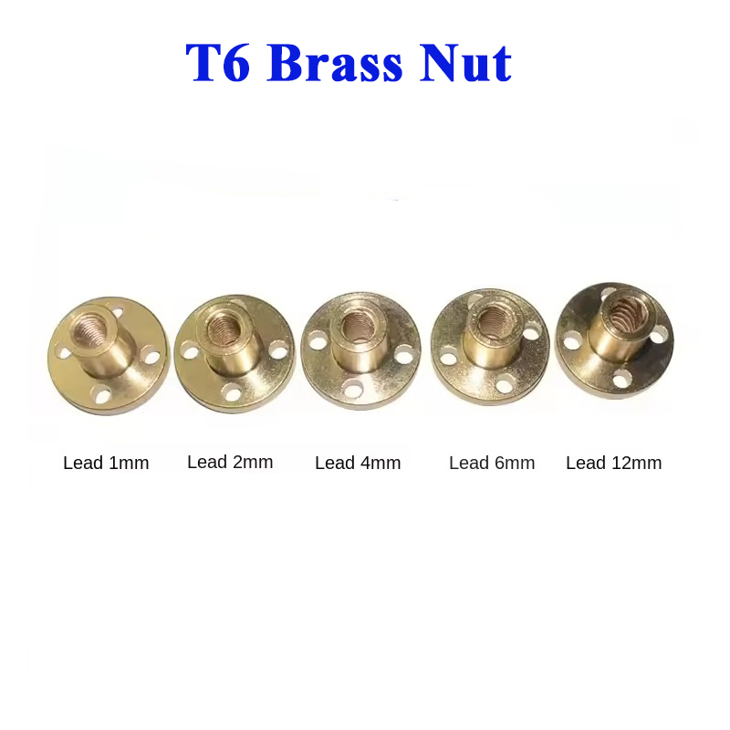 1 個 T6 リードネジラウンドフランジ台形右ねじナット真鍮 - Lead Screw 8Mm のレビューと価格