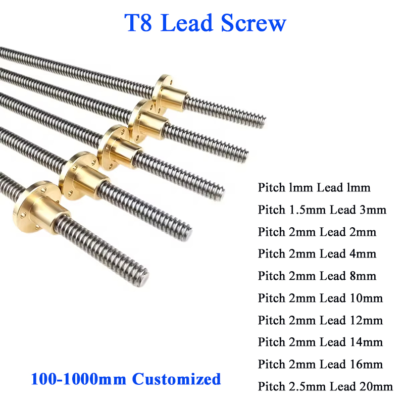 T8 送りねじリード 2 ミリメートル 4 ミリメートル 8 - Lead Screw 8Mm のレビューと価格