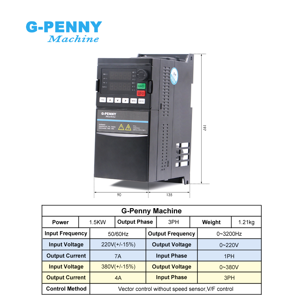 G-Penny CNC 1.5KW ER16 65mm 4個 - Water Cooled Spindle のレビューと価格