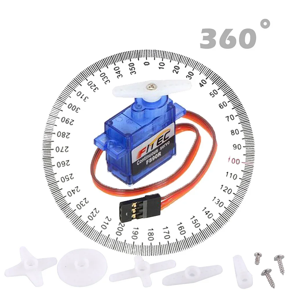 Feetech FS90R 9g マイクロデジタルサーボモー - Servo 9G のレビューと価格