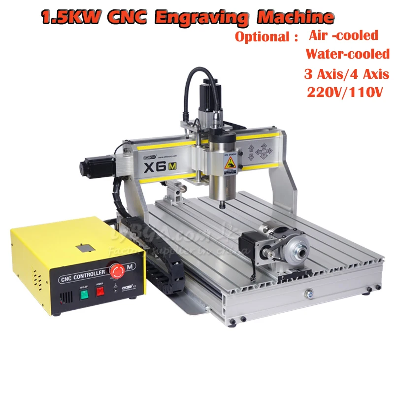 LY CNCルーター X6M 3軸/4軸彫刻・穴あけ・フライ - Water Cooled Spindle のレビューと価格