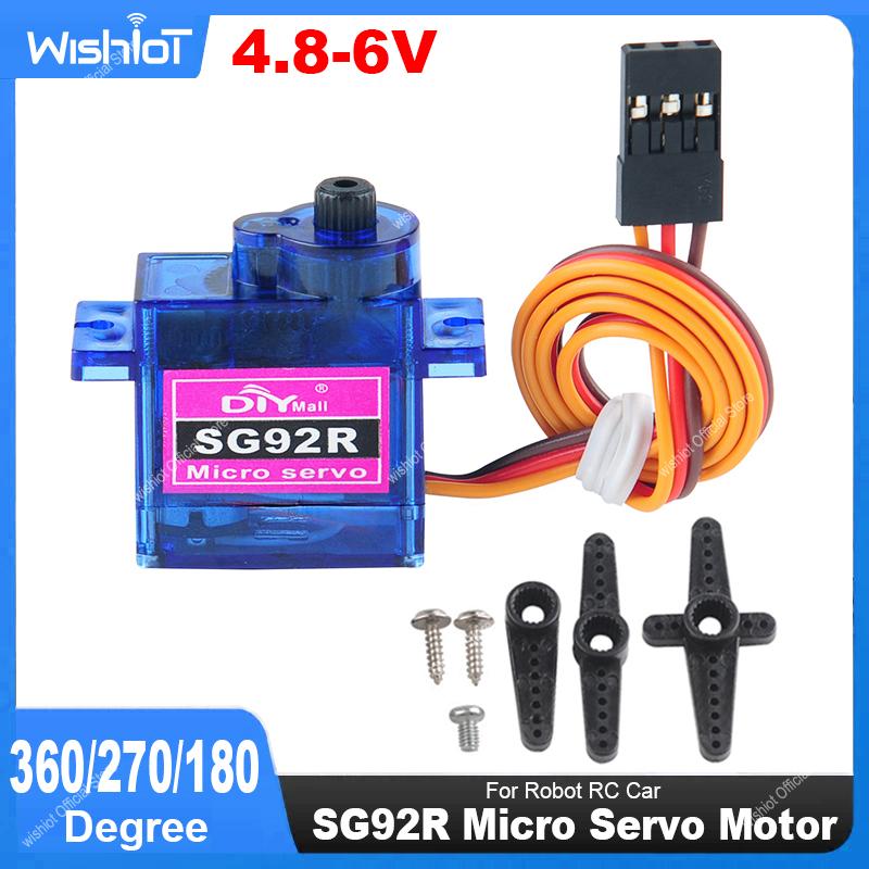 SG92R マイクロサーボモーター 4.8-6V 360/2 - Servo 9G のレビューと価格