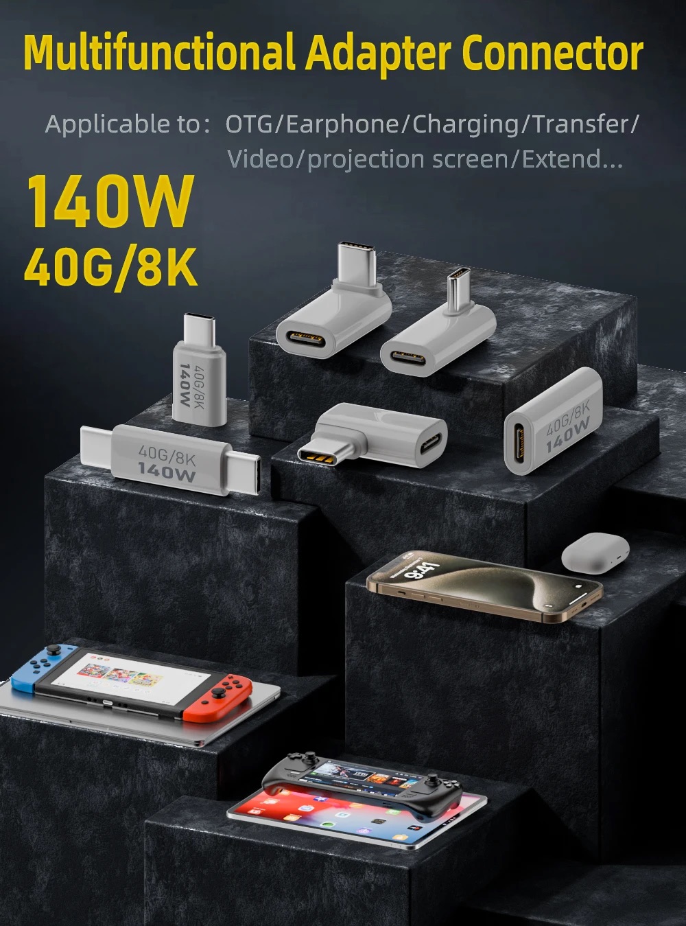 PD140W USB3.1 Type C to USB C  - Coupling 8Mm のレビューと価格