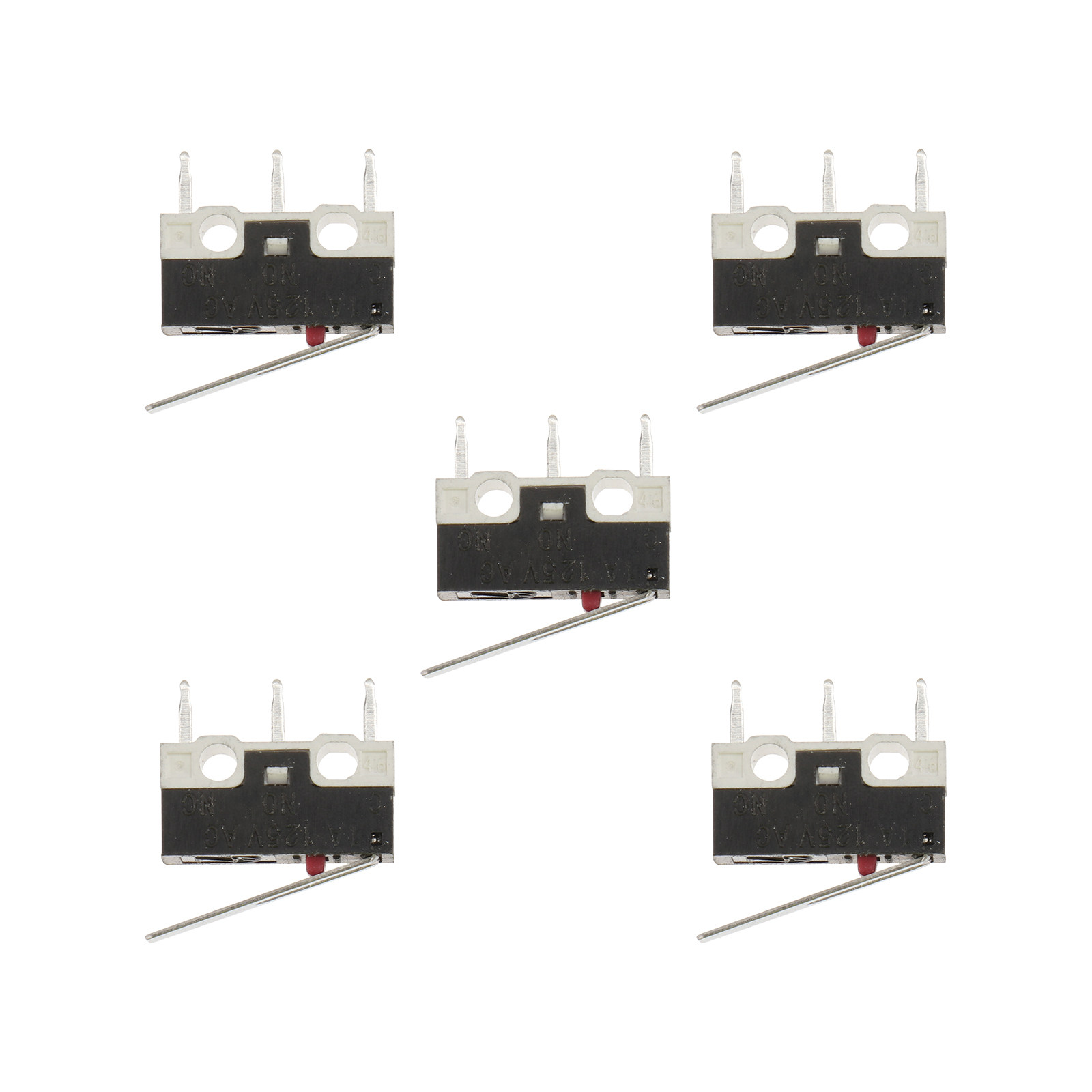 5個入り マイクロリミットスイッチ、長めのヒンジレバー、高感 - Limit Switch のレビューと価格