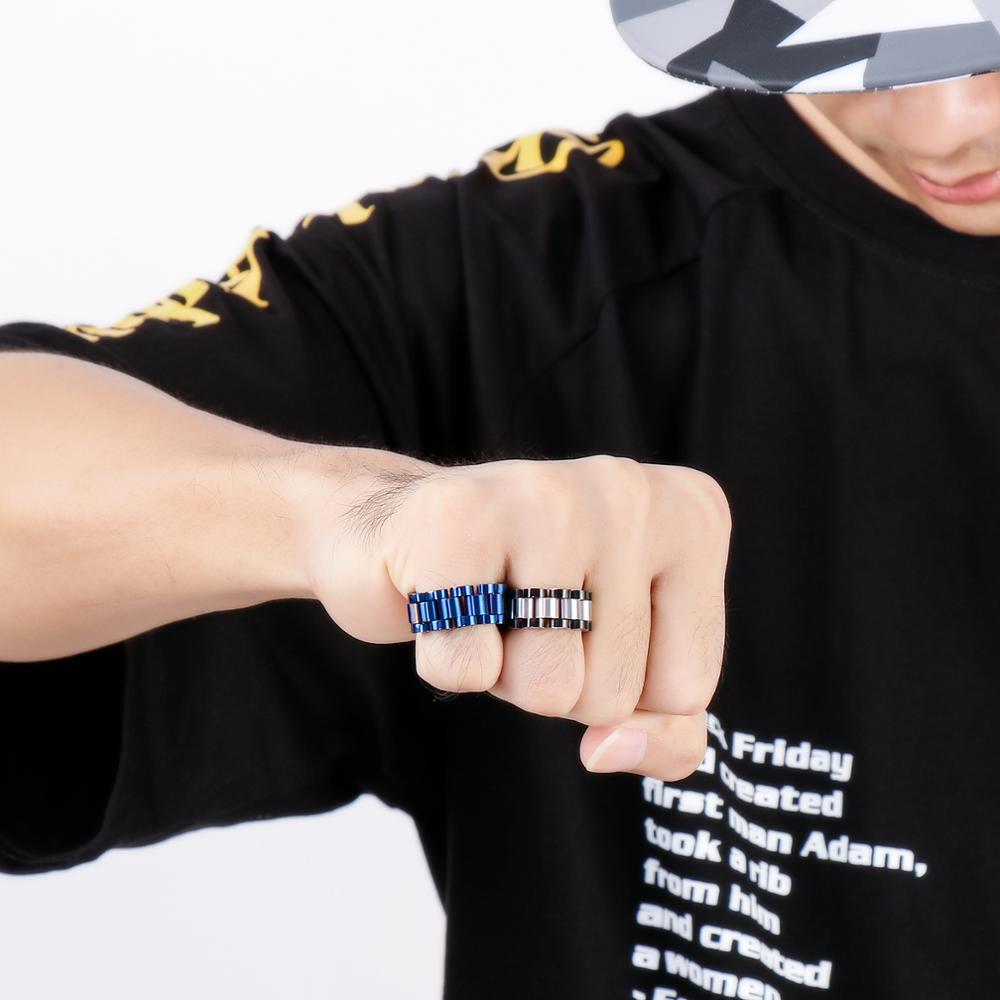 Fongten レトロ時計リンクチェーン男性リングステンレス - Coupling 8Mm のレビューと価格