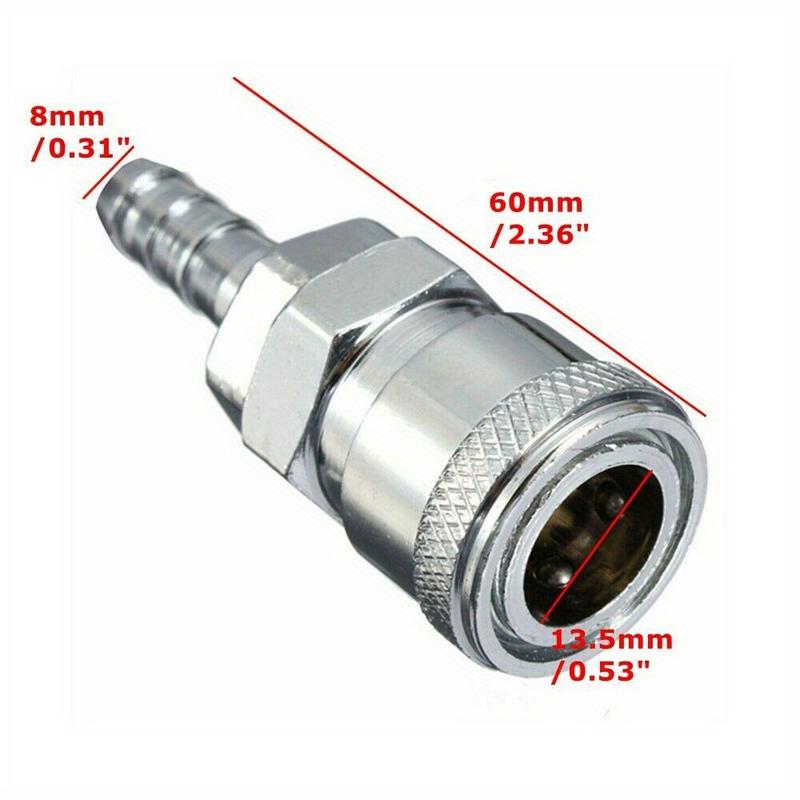 4個入り 8mm 銅製ガスホースノズル クイックリリースコネ - Coupling 8Mm のレビューと価格