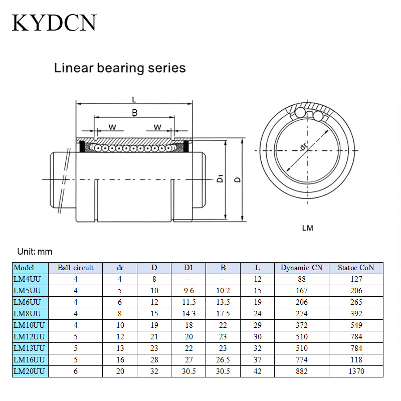 12個入り LM8UU LM3UU LM6UU LM10UU - Linear Rod 8Mm のレビューと価格